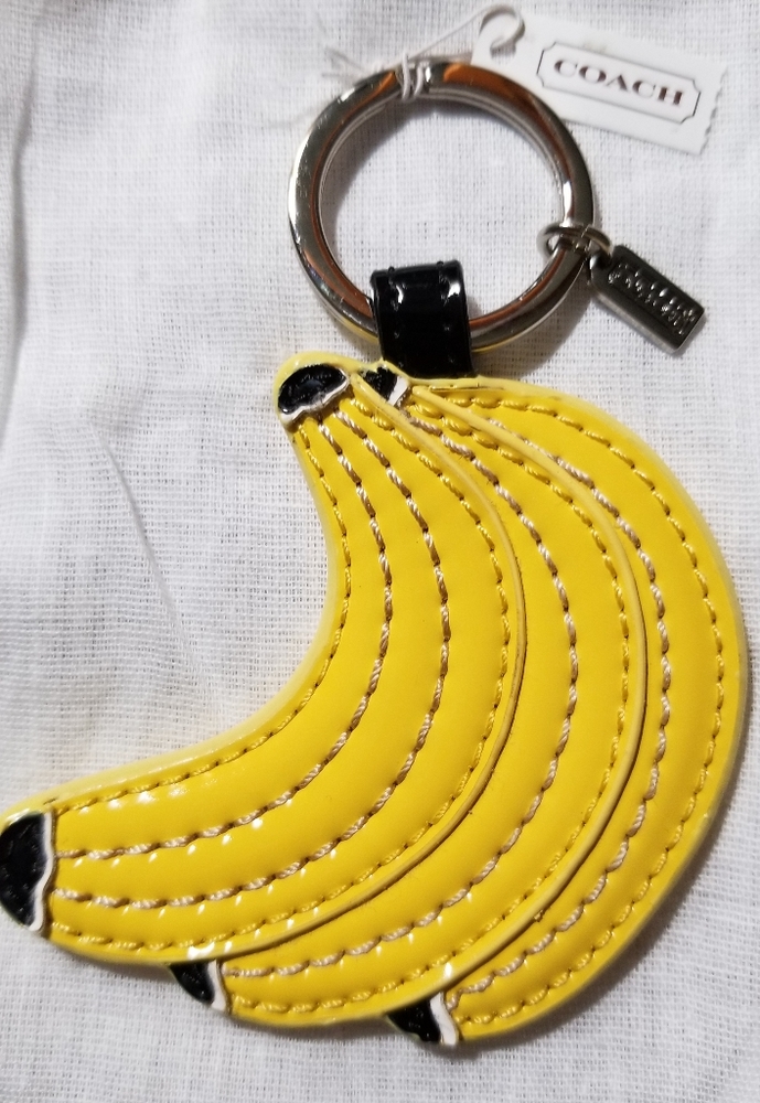 NWT Coach Bananas Keychain